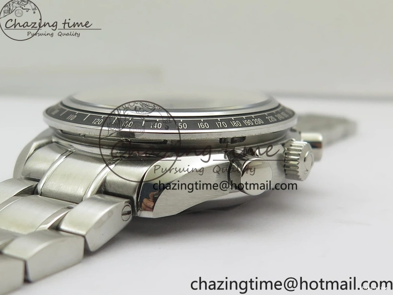 0507 Elegant Speedmaster Racing Master SS HRF 1:1 Best Edition White Dial on SS Bracelet A 7864